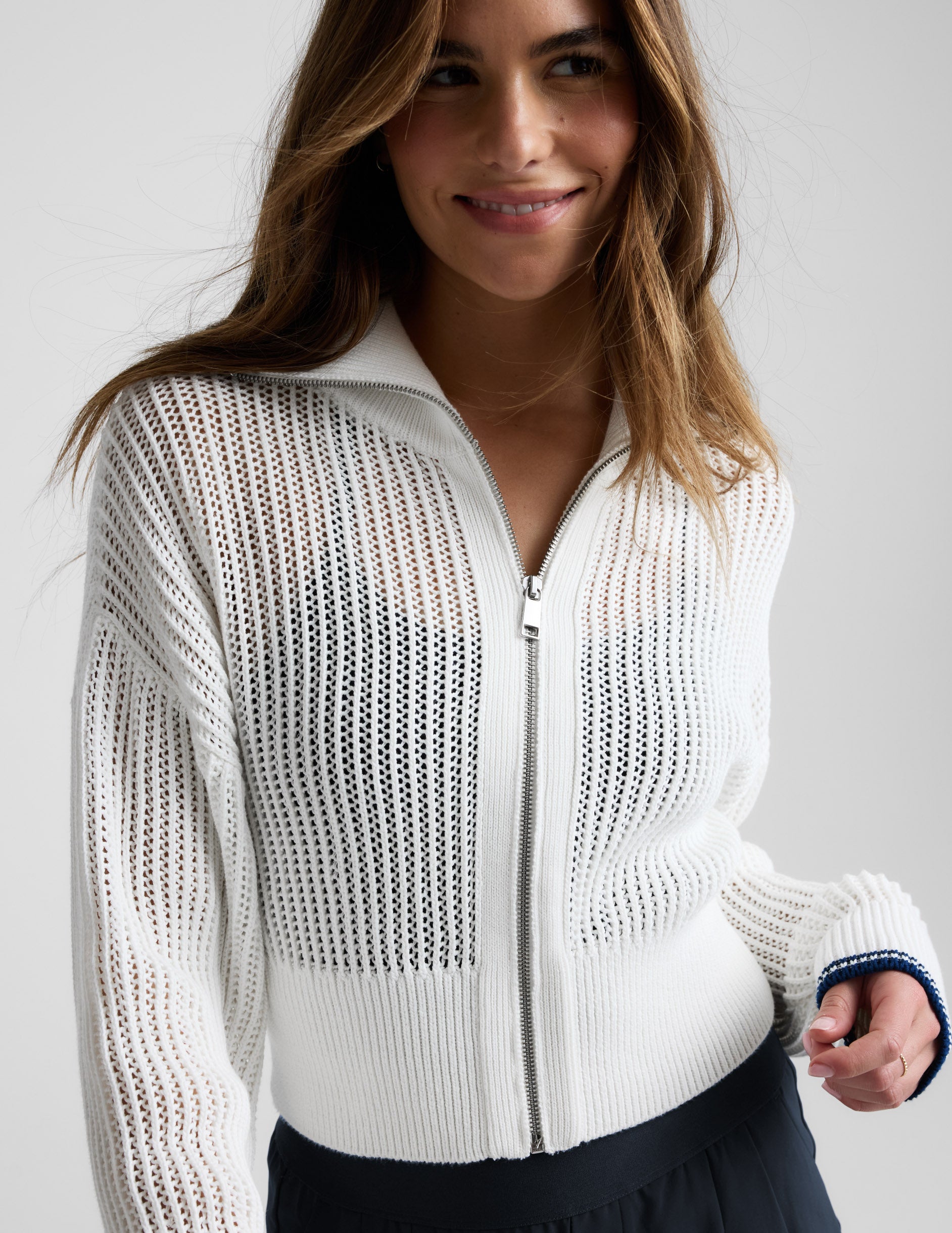 Here's The Stitch Zip Sweater | Beyond Yoga
