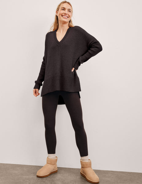 Wool-Cashmere V-Neck Sweater | Beyond Yoga