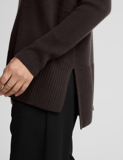 Wool-Cashmere V-Neck Sweater
