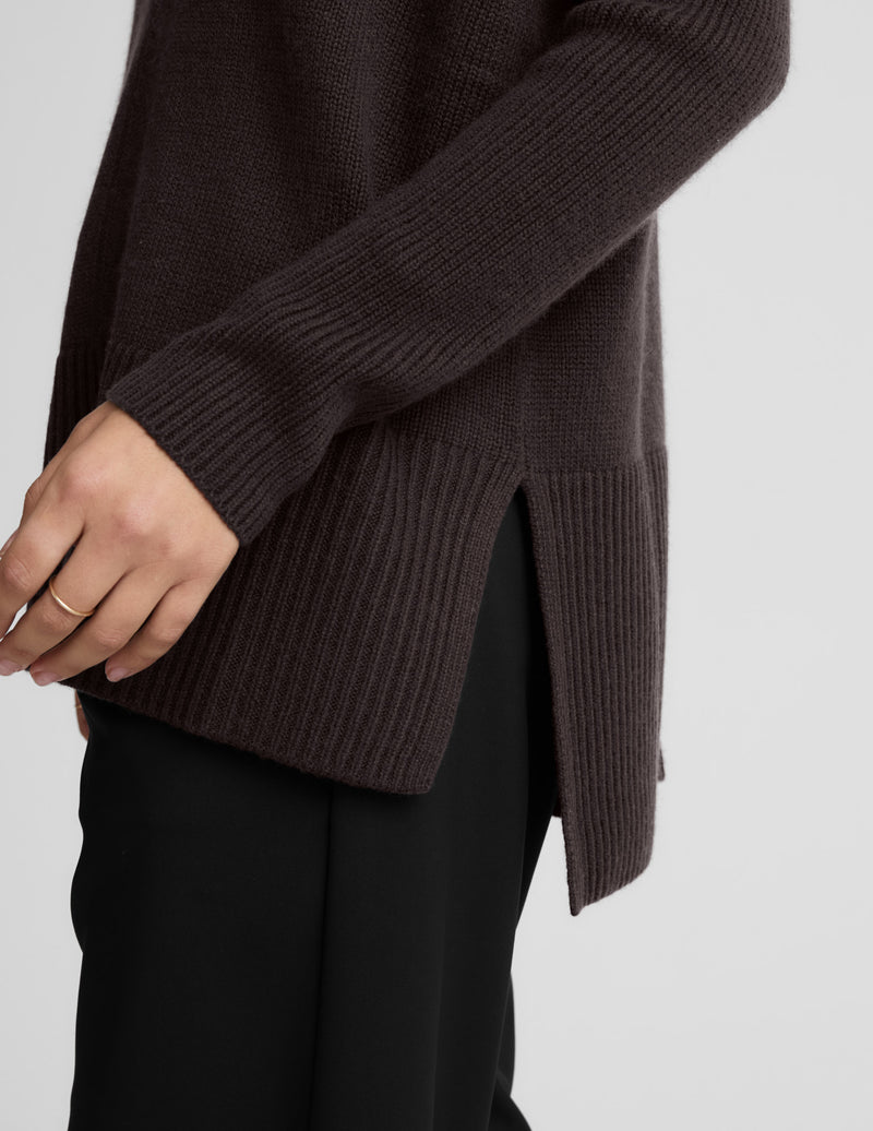 Wool-Cashmere V-Neck Sweater