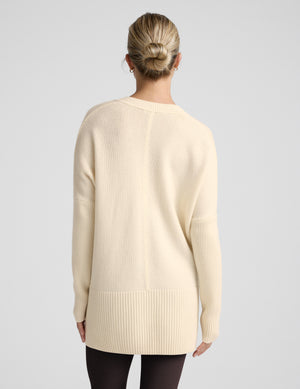 Wool-Cashmere V-Neck Sweater
