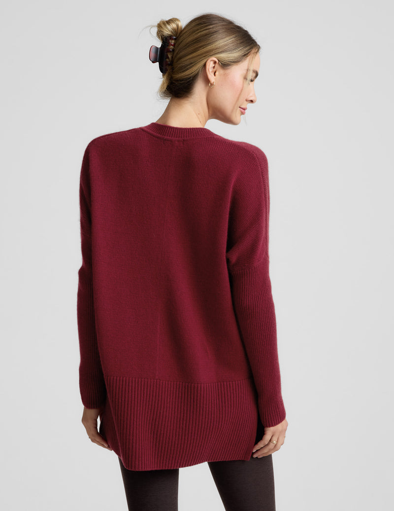 Wool-Cashmere V-Neck Sweater