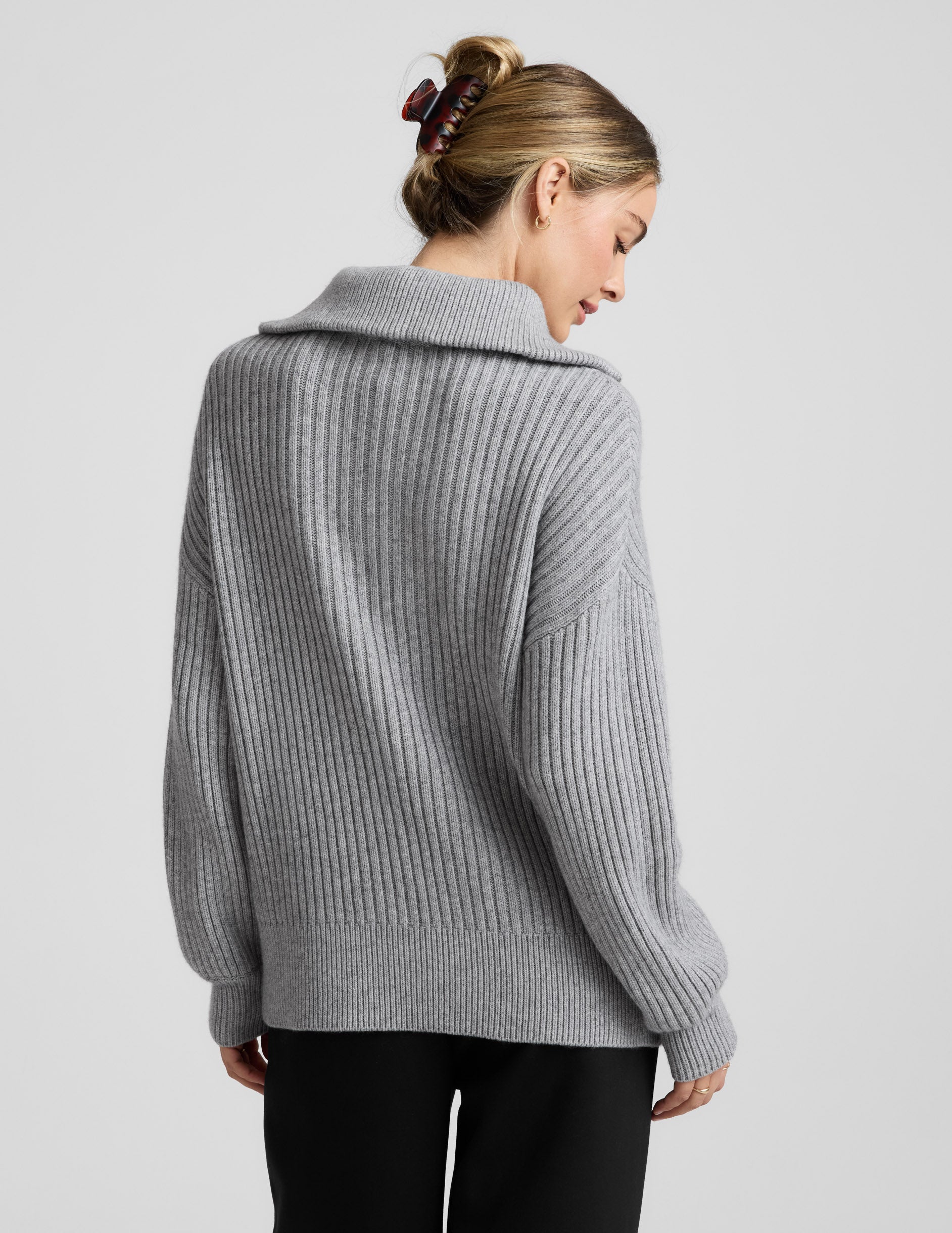 Wool Blend Collared Pullover| Beyond Yoga