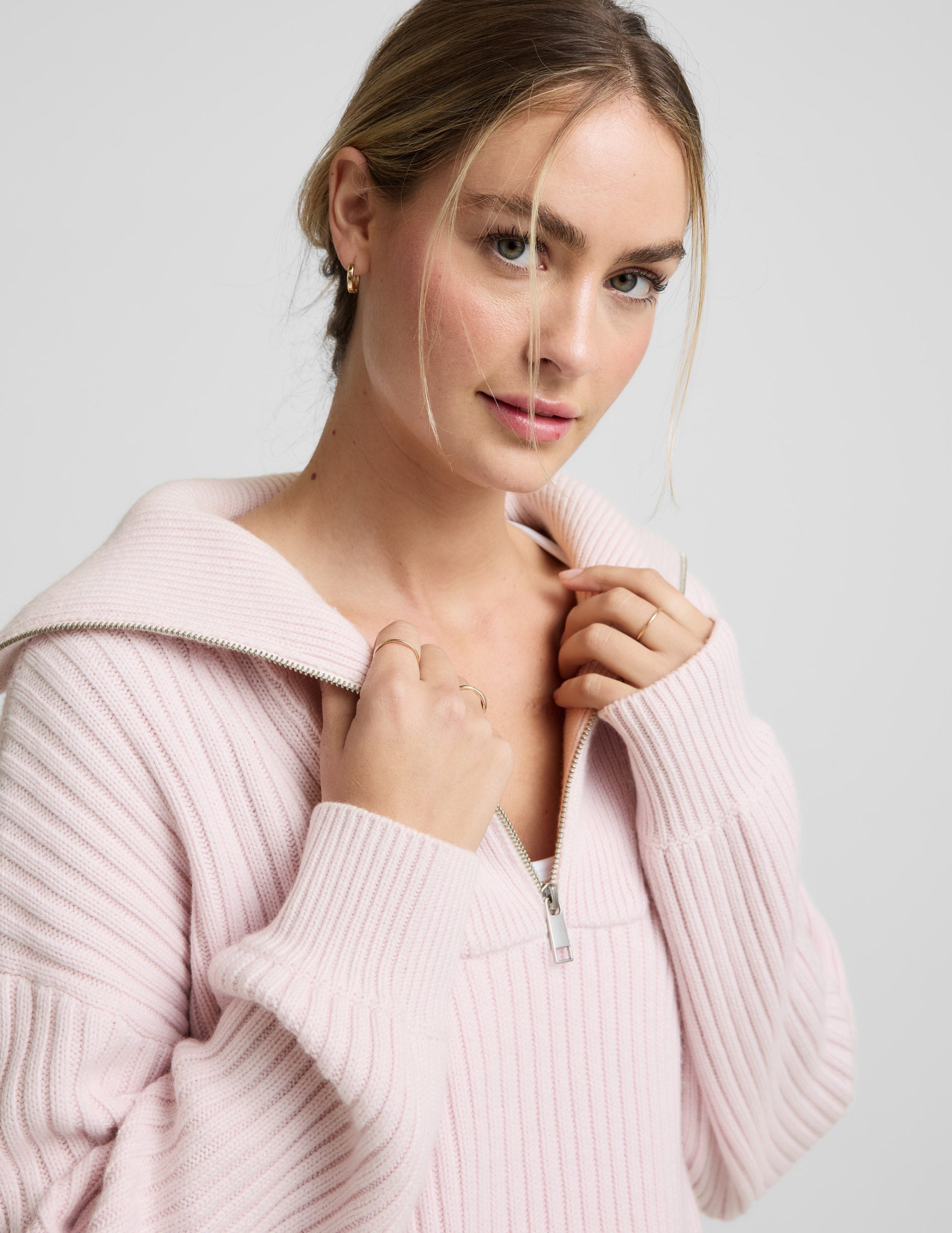 Wool Blend Collared Pullover | Beyond Yoga