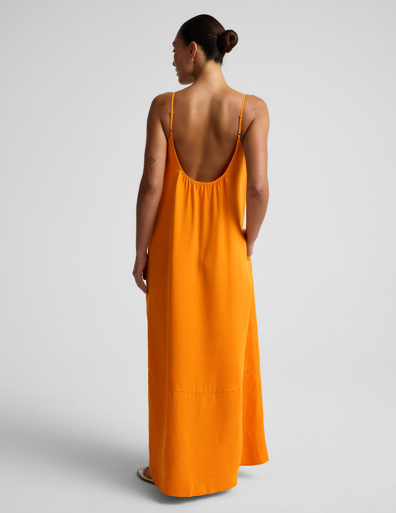 Sunkissed Cupro Maxi Dress