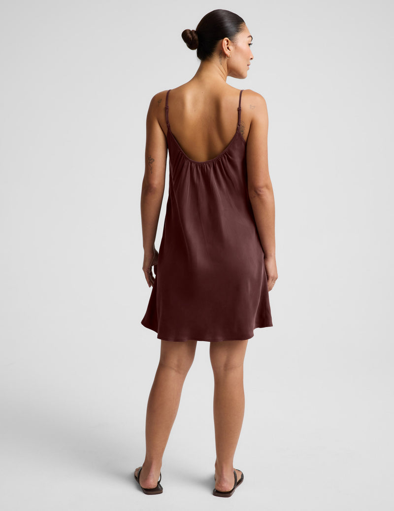 Sunkissed Cupro Mini Dress