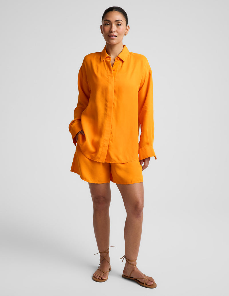 Sunkissed Cupro Button Down