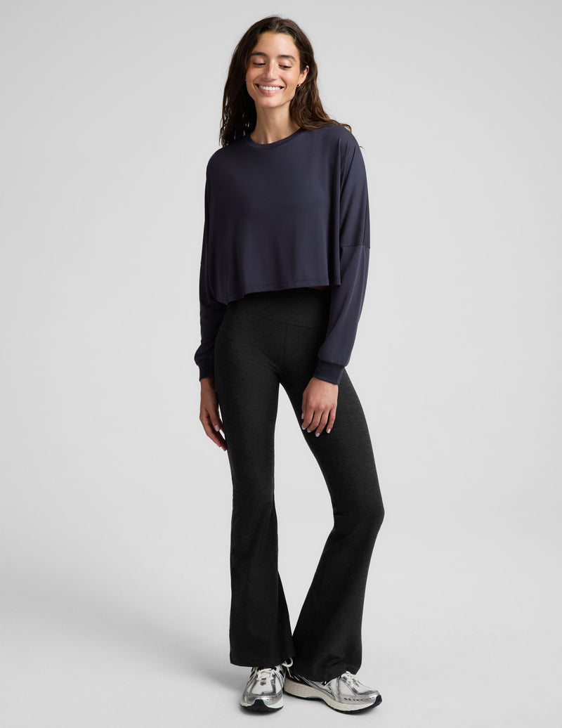 Studio Luxe Cropped Long Sleeve Tee