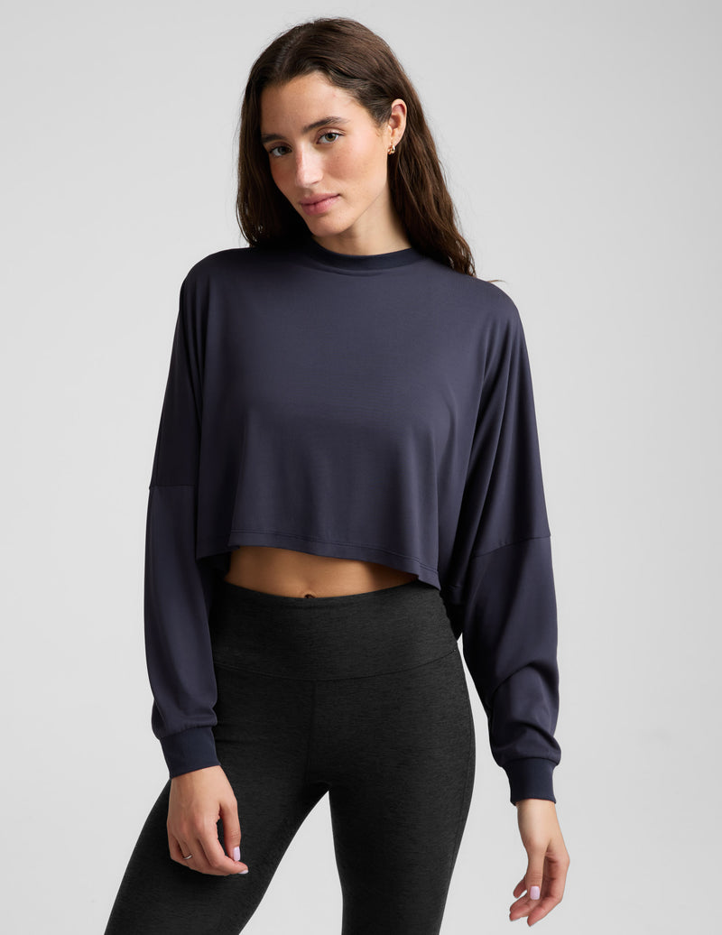Studio Luxe Cropped Long Sleeve Tee