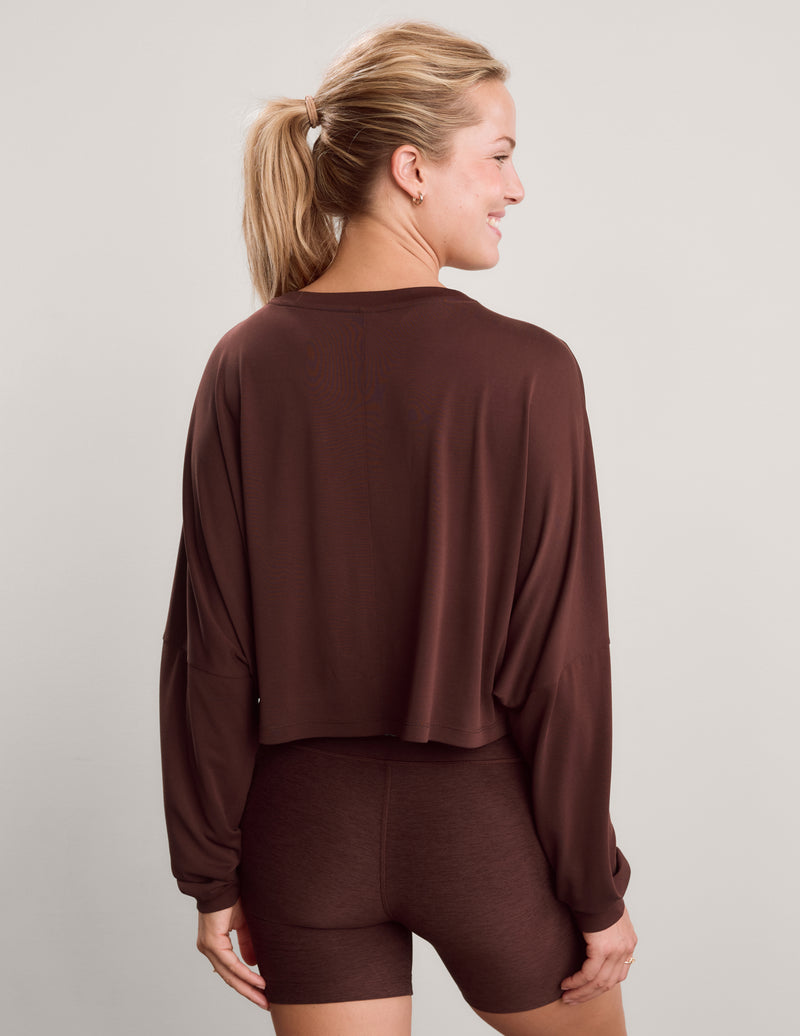 Studio Luxe Cropped Long Sleeve Tee