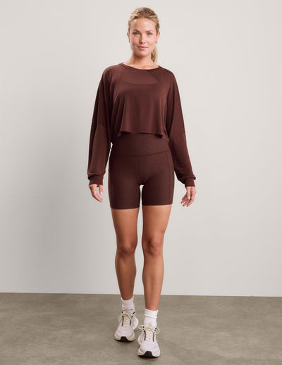 Studio Luxe Cropped Long Sleeve Tee