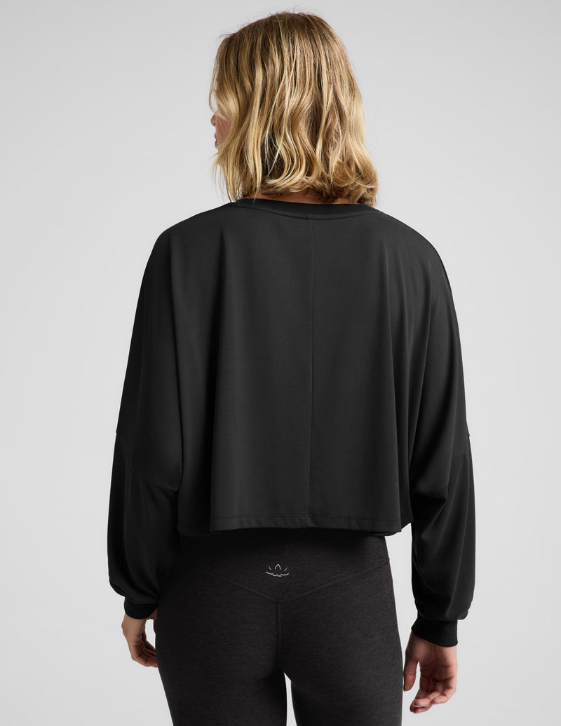 Studio Luxe Cropped Long Sleeve Tee