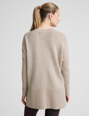 Wool-Cashmere V-Neck Sweater