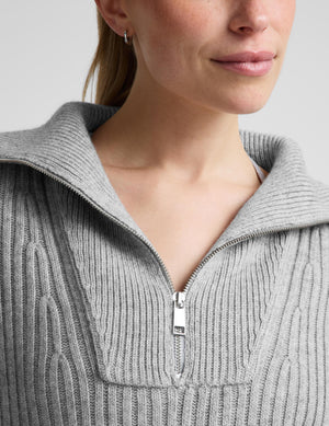 Wool Blend Collared Pullover