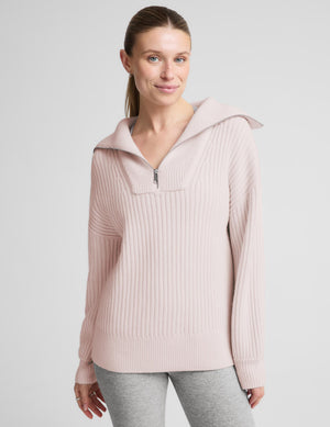 Wool Blend Collared Pullover