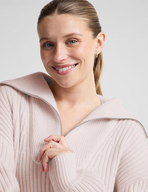 Wool Blend Collared Pullover
