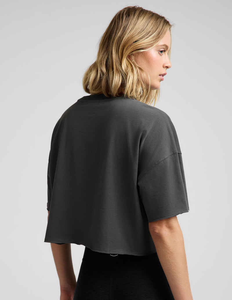 SoftKnit Better Than Ever Cropped Cotton Tee