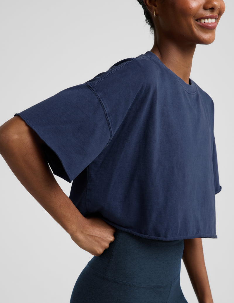 SoftKnit Better Than Ever Cropped Cotton Tee