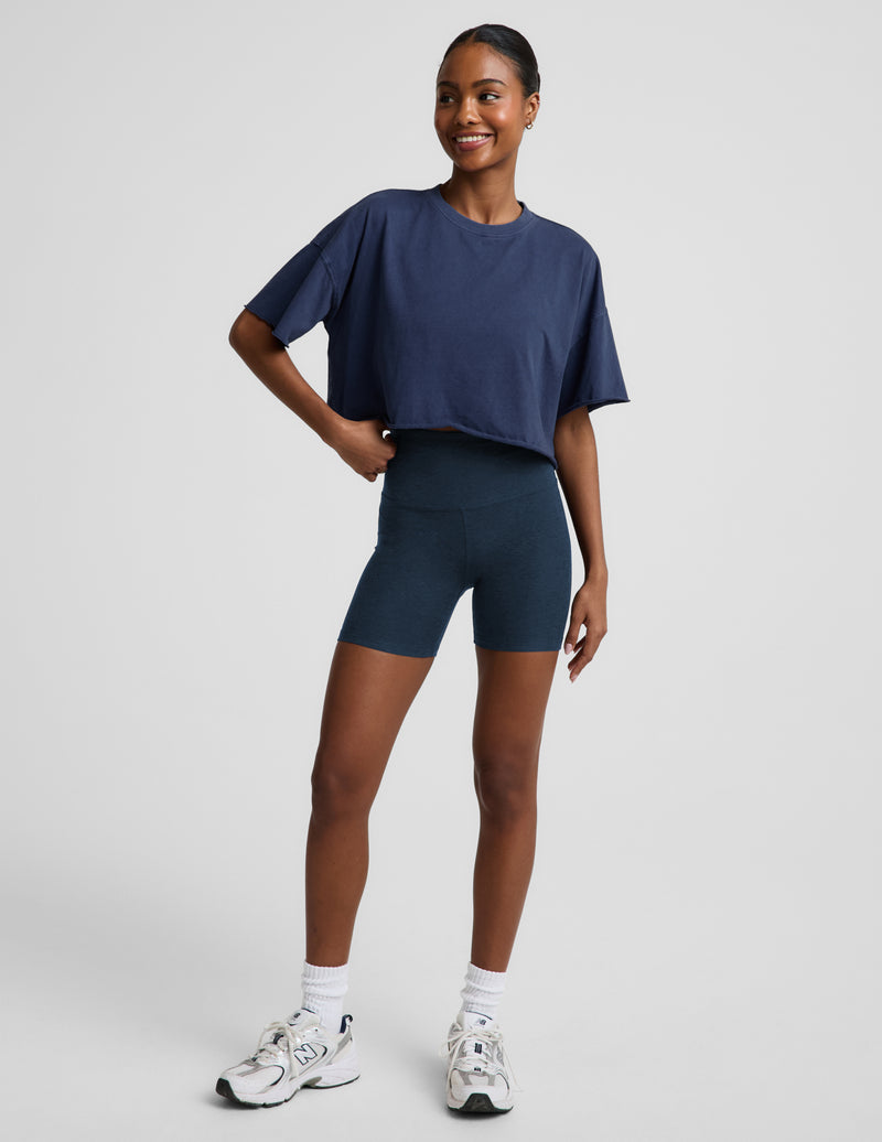 SoftKnit Better Than Ever Cropped Cotton Tee