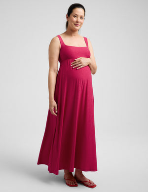 maxi dress for pregnancy Long Sleeve Maternity Teal / X-Large What maxi dress could be more perfect for a birthday or baby shower than this aptly Rainbow Maternity Photoshoot Dress V-neck