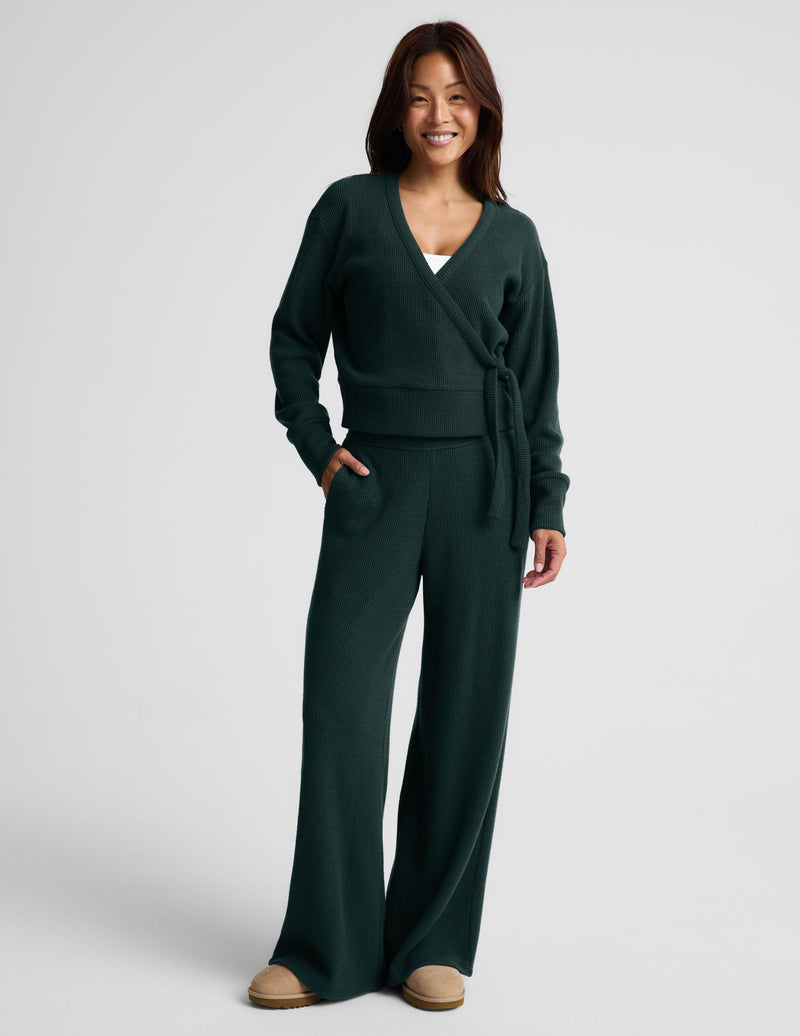 Rest Day Waffle Wrap Pullover