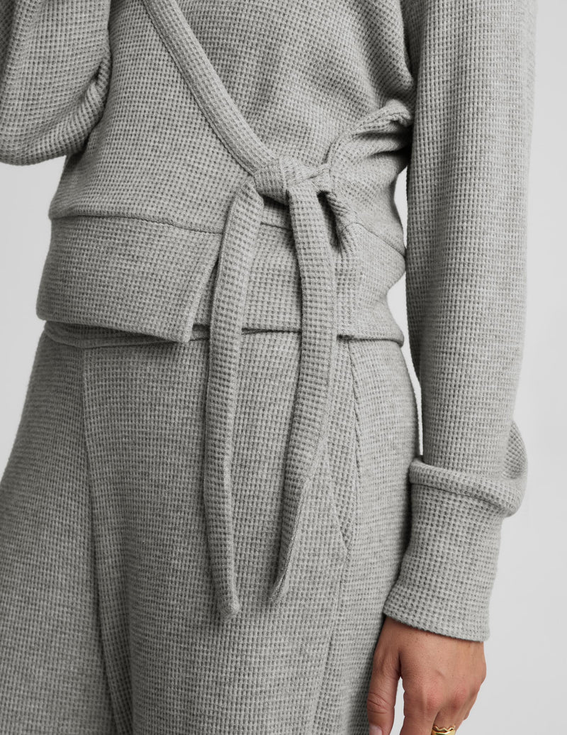 Rest Day Waffle Wrap Pullover