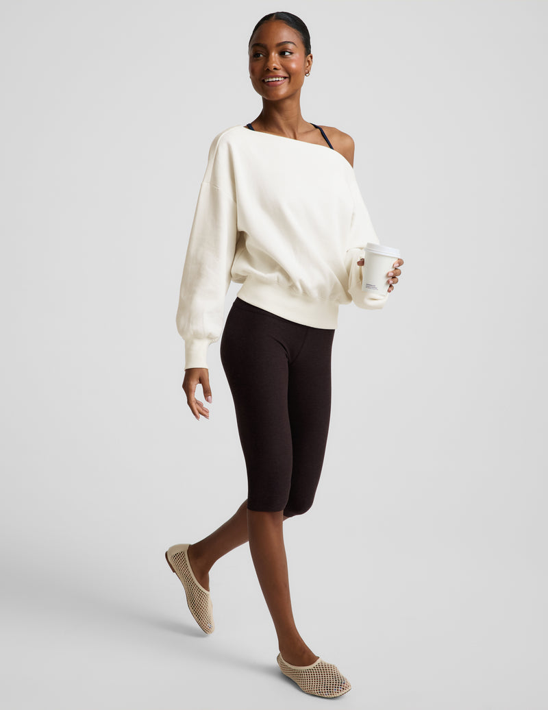 LuxeFleece 2.0™ Off The Shoulder Sweatshirt