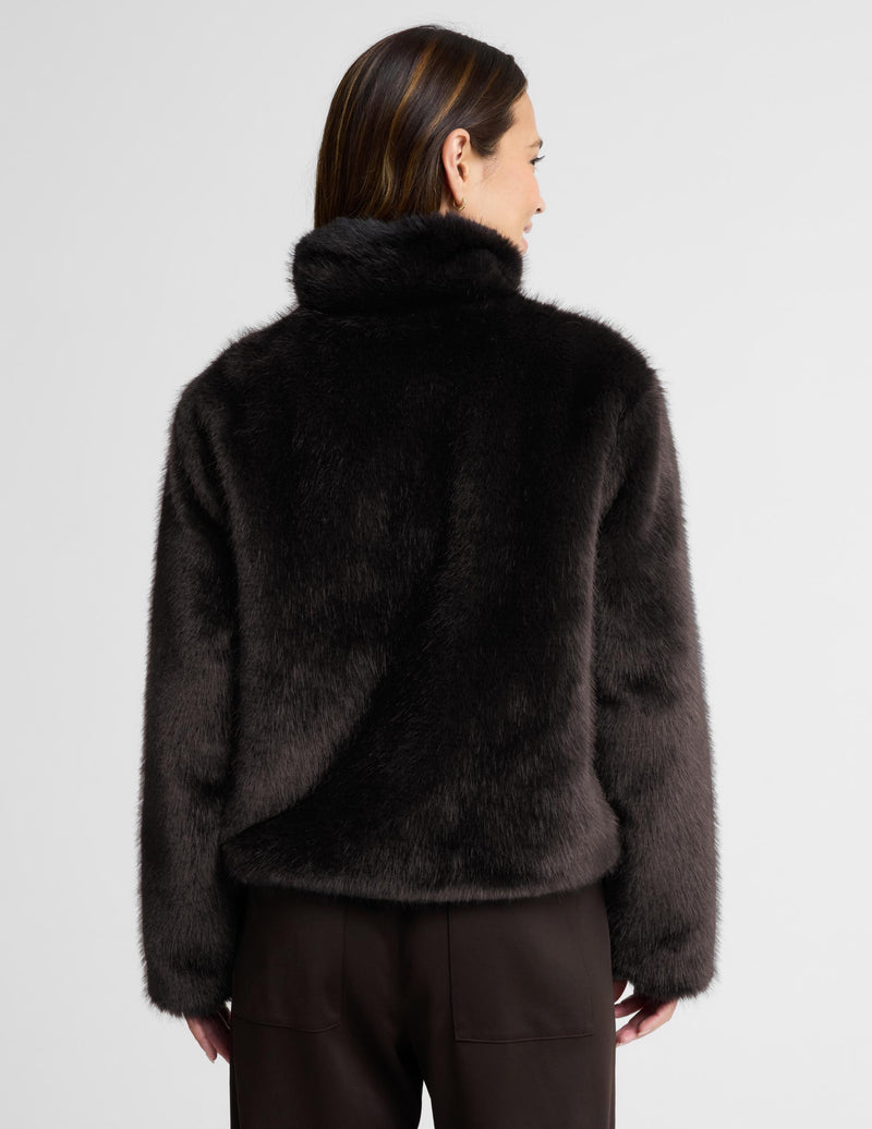 On The List Faux Fur Jacket