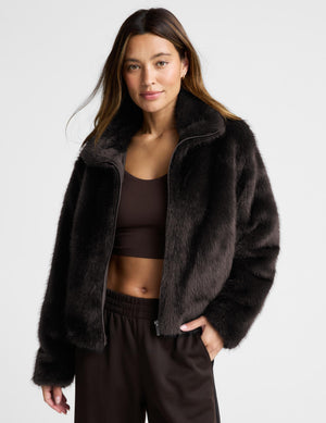 On The List Faux Fur Jacket
