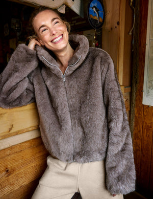 On The List Faux Fur Jacket