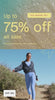 up to 75% off all sale. 