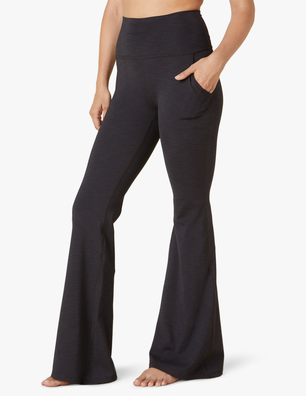 Heather Rib All Day Flare Pant Featured Image