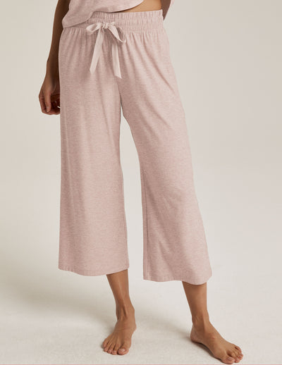 beige sleep pant with drawstring in front