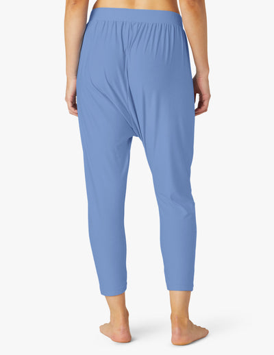 blue drop crotch pant