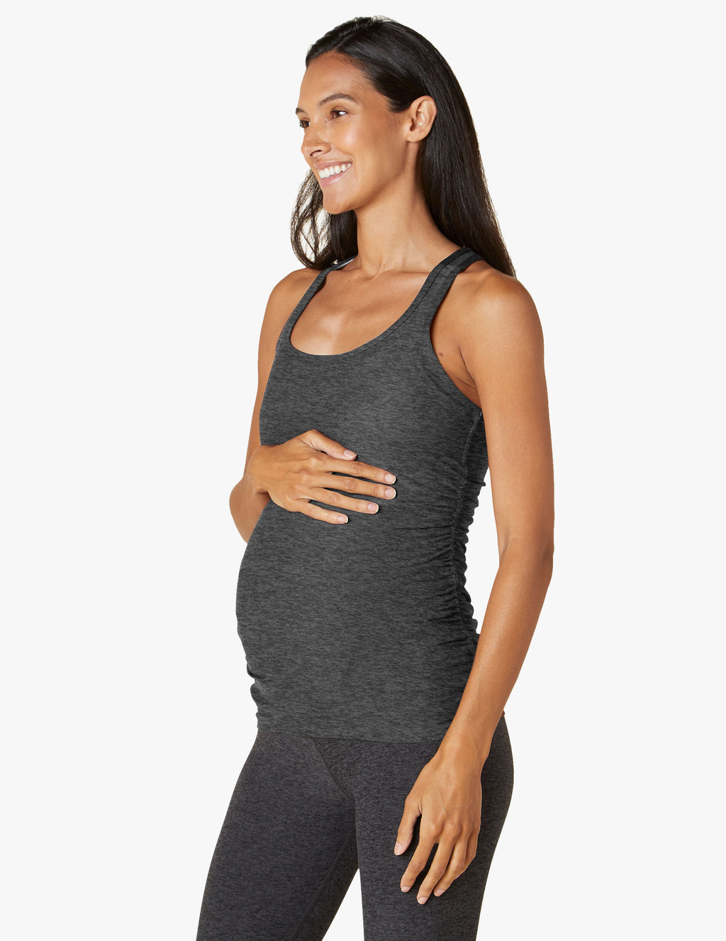 Featherweight Let It Grow Racerback Maternity Tank Featured Image