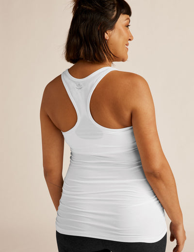 white maternity tank top