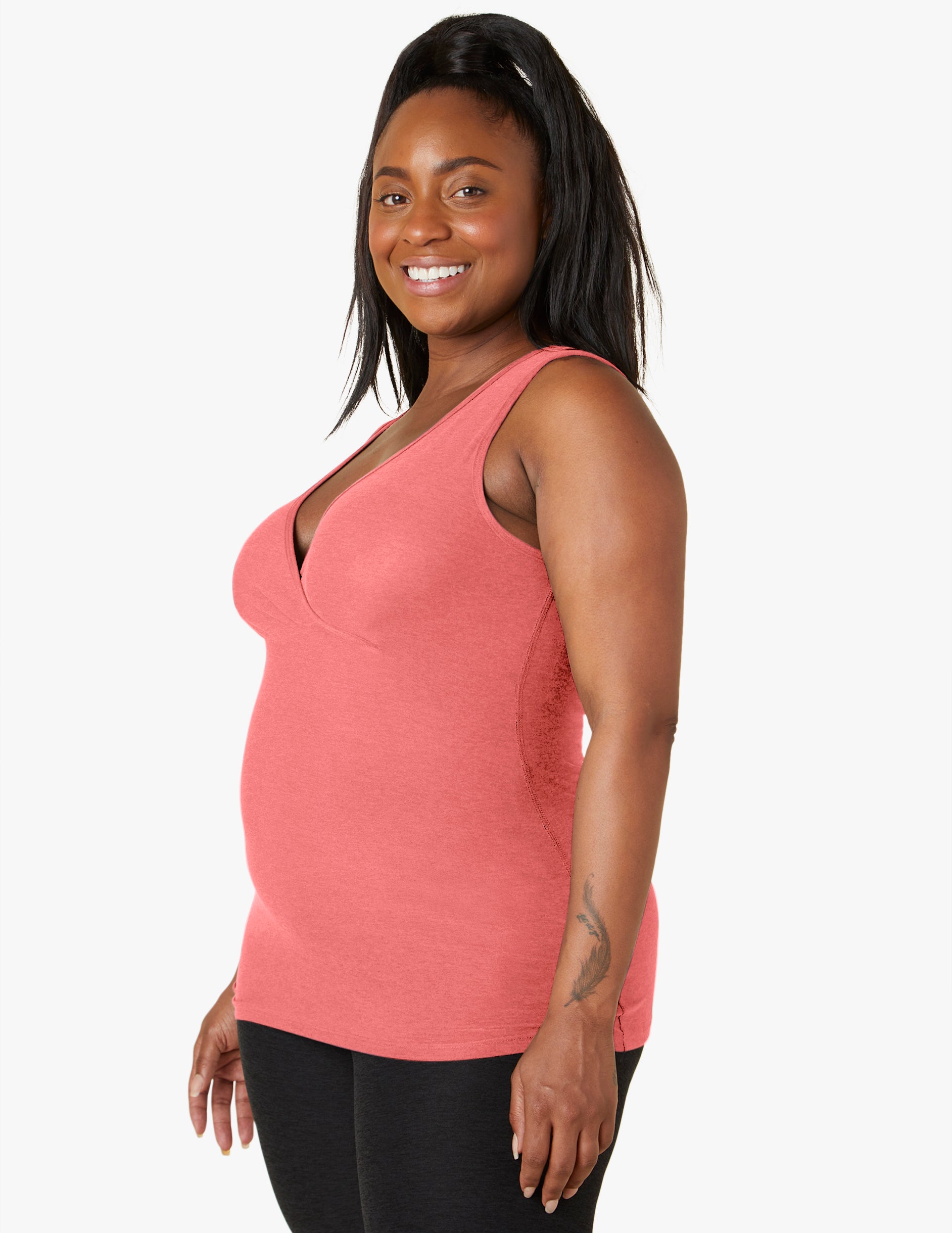 Featherweight Easy Access Nursing Crossover Tank Image 2