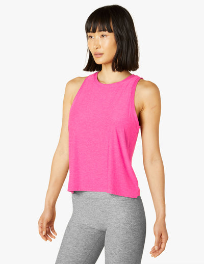 pink tank top