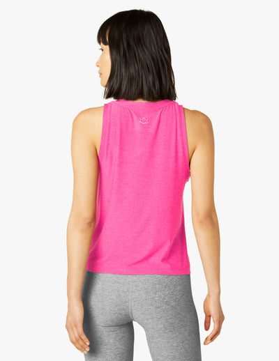 pink tank top