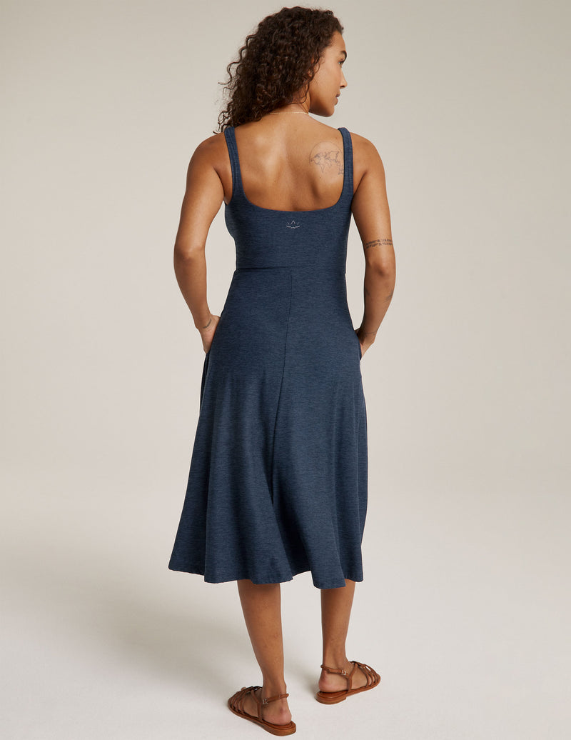 Featherweight At The Ready Square Neck Dress