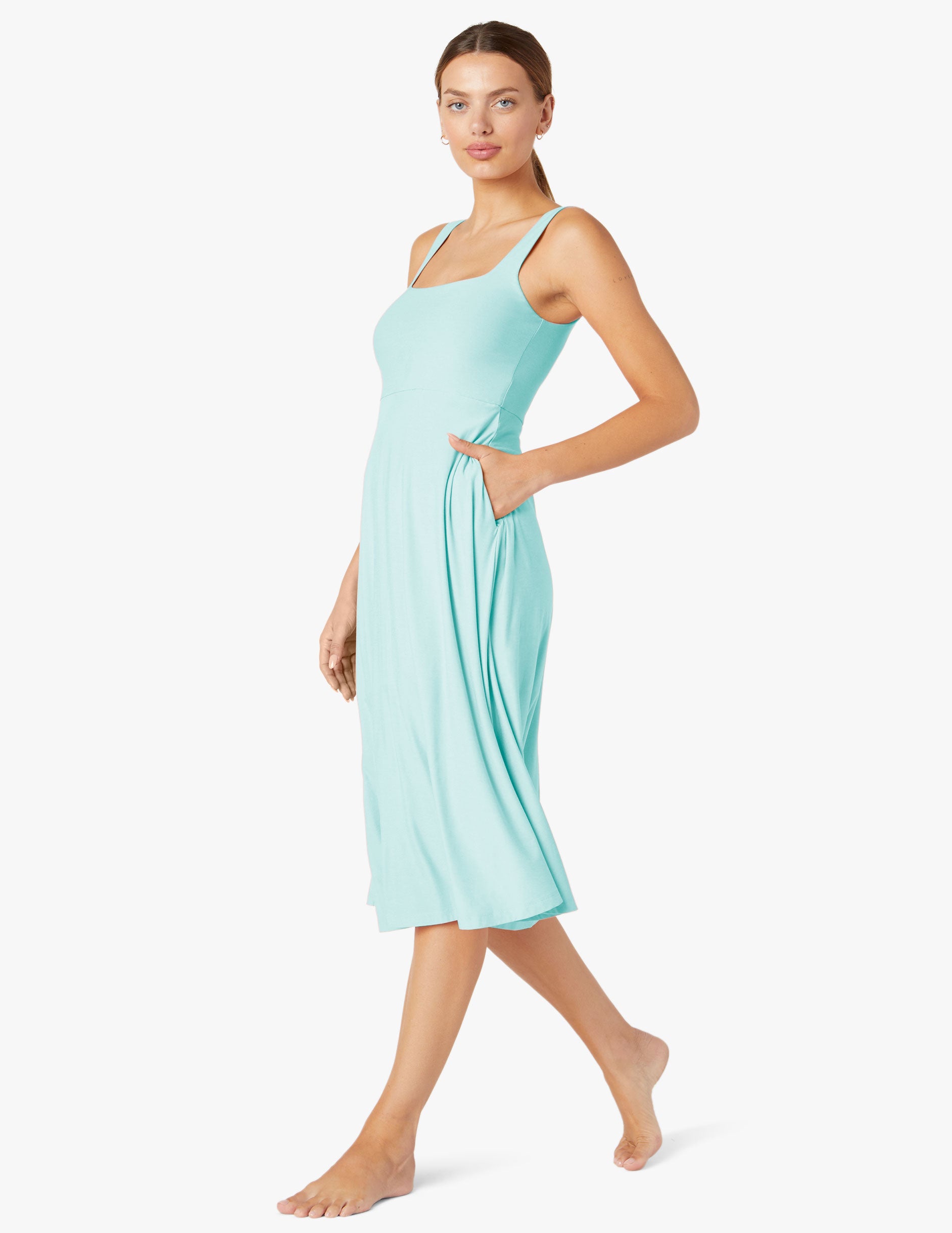Beyond Yoga® Featherweight At The Ready Squareneck Dress For Women