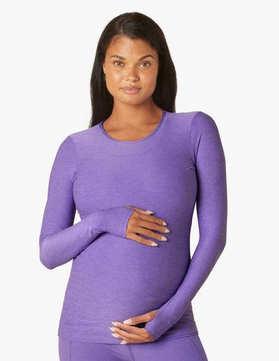 Featherweight Count On Me Maternity Crew Pullover Image 4