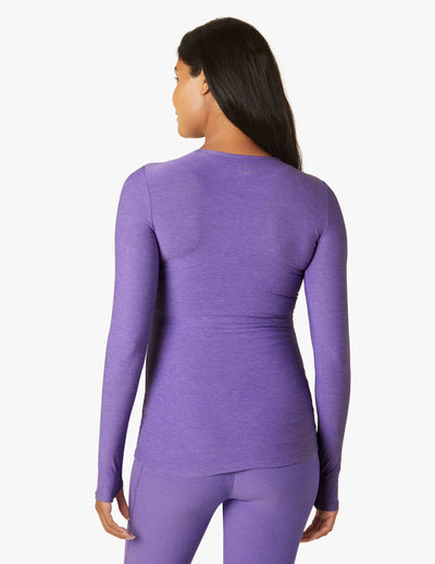 purple maternity long sleeved top