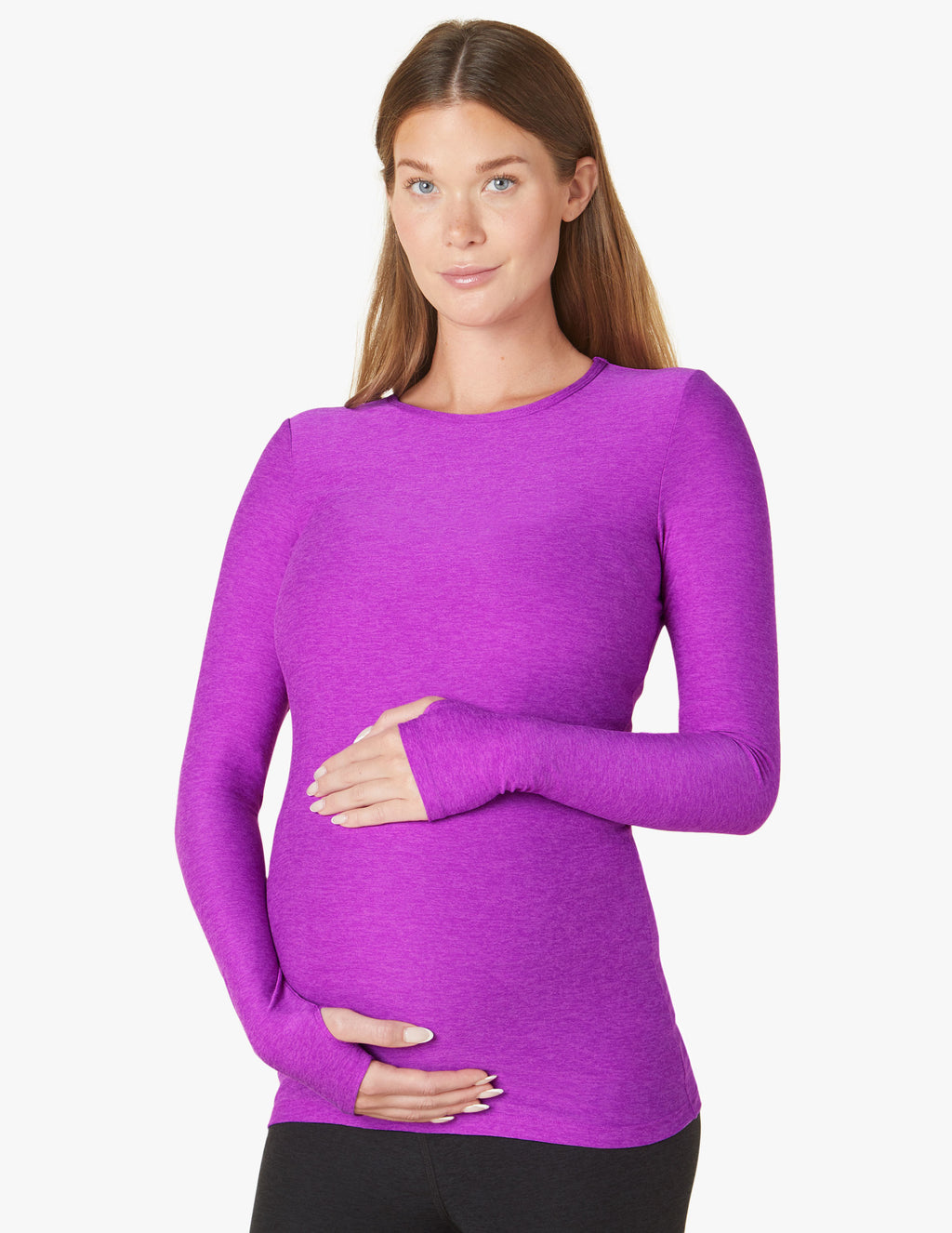 Featherweight Count On Me Maternity Crew Pullover Secondary Image