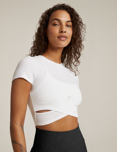 Featherweight Under Over Cropped Tee Primary Image
