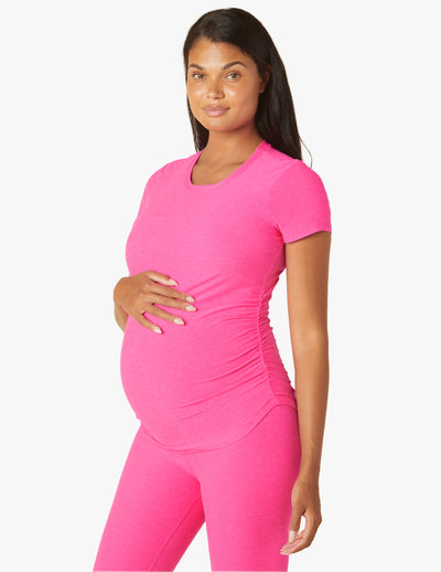 pink maternity long sleeve top 