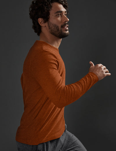 rust mens long sleeve shirt