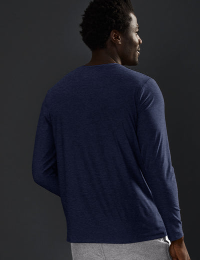 blue mens long sleeve shirt