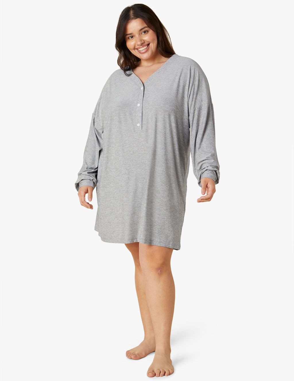 Featherweight Oversized Henley Sleep Shirt Featured Image