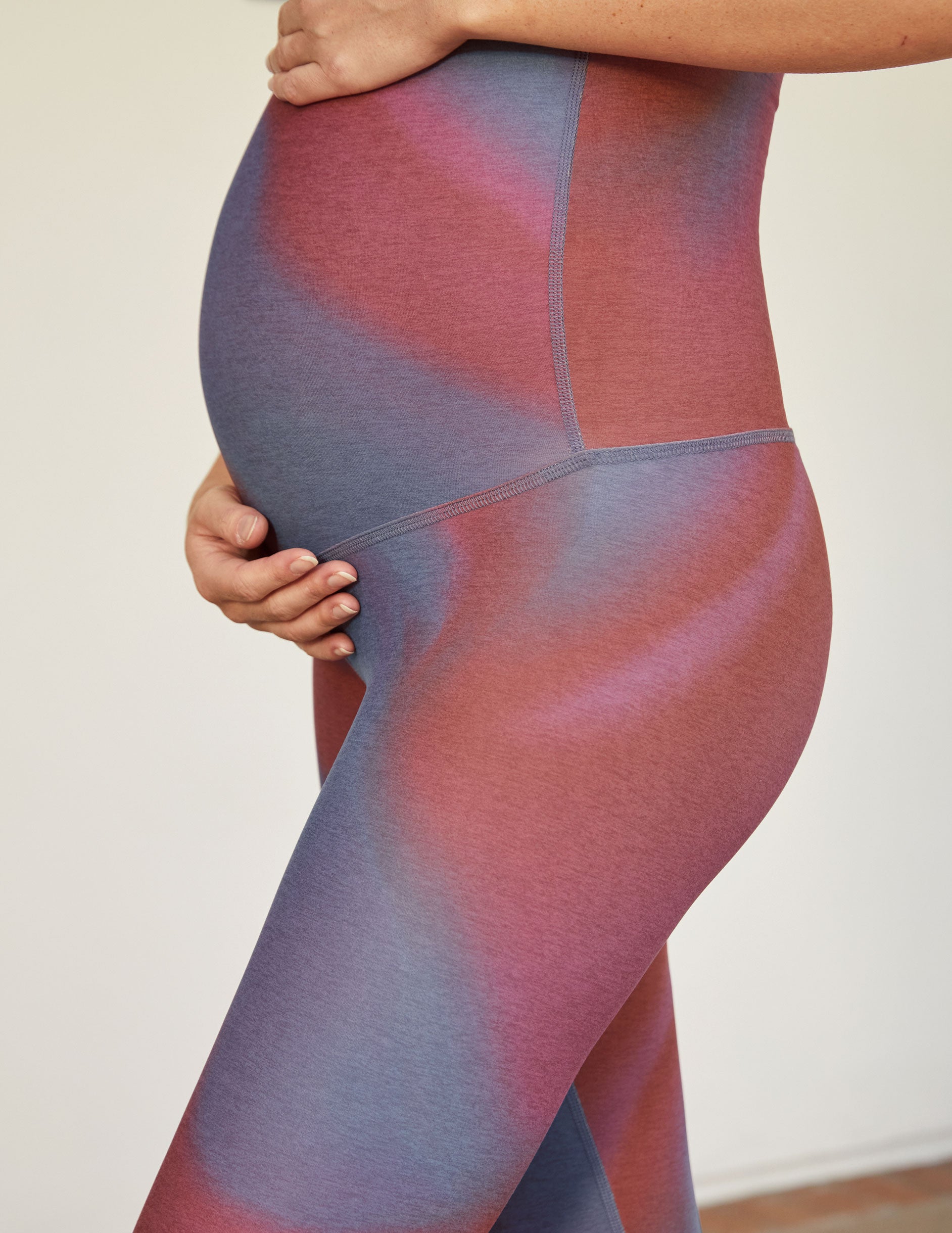 Women's Super Soft stretchy Ribbed cotton over the bump Maternity legg